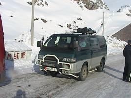 Mitsubishi Delica Minibus Kyrgyzstan transfers, transportation services